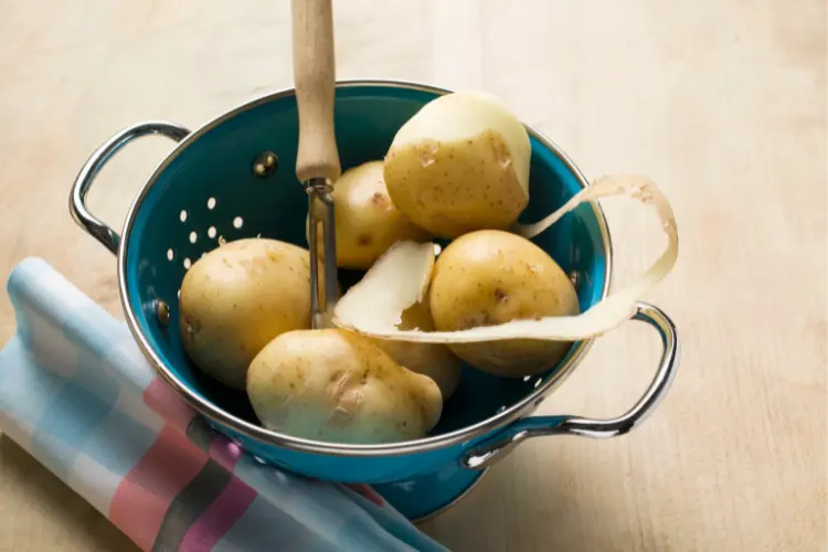 boiled potatoes