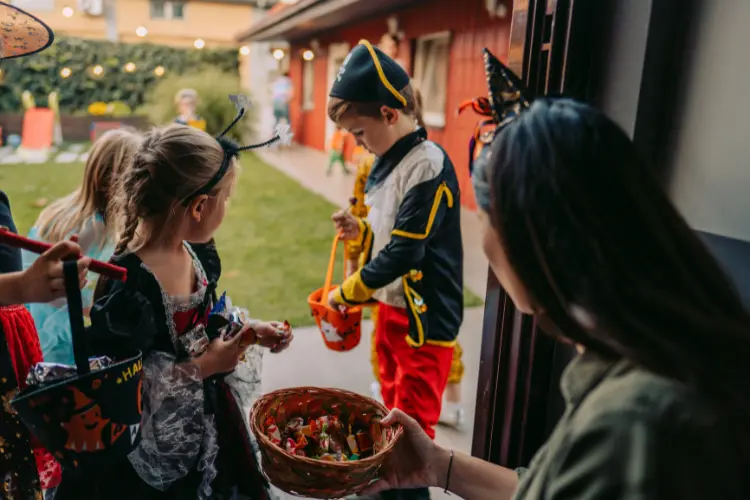 children trick or treat