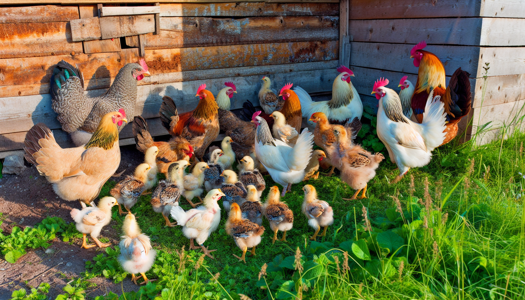 Integrating 8 week old chicks into the existing flock